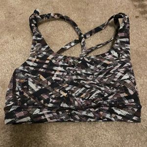 Lululemon energy bra medium support B-D cup size 2